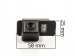 CCD штатная камера заднего вида с динамической разметкой AVIS Electronics AVS326CPR (#016) для FORD MONDEO (2007-...) / FIESTA VI / FOCUS II HATCHBACK / S-MAX / KUGA