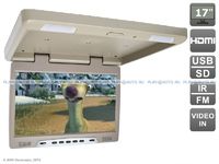 Потолочный автомобильный монитор 17" с HDMI и встроенным медиаплеером AVIS Electronics AVS117 (бежевый)