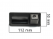CCD штатная камера заднего вида с динамической разметкой AVIS AVS326CPR (#003) для AUDI A1/A4/A5/A7/Q3/Q5, интегрированная с ручкой багажника