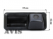 CCD штатная камера заднего вида AVIS AVS321CPR (#013) для FORD C-MAX- FIESTA VI- FOCUS II- KUGA- S-MAX, интегрированная с ручкой багажника