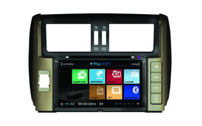 Штатное головное устройство MyDean 3065 для автомобиля Toyota Land Cruiser Prado 150 (2009-2013)