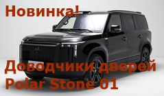 Новинка! Доводчики автомобильных дверей Polar Stone (Jishi) 01 от 2023 г.в. AutoliftTech ALT-ESD-Polar-01