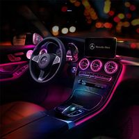 Дефлекторы воздуховодов c подсветкой Mercedes-Benz GLC-klasse X253 2015- 2019 г.в. Ambient Light 3 цвета Carsys CVS-8176-C-C