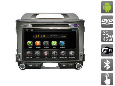 Штатная магнитола для Kia Sportage III (2010-...) AVIS AVS080AN (529) на Android