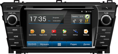 FlyAudio G8167H01 - Штатное головное устройство для TOYOTA Corolla 2013-2015 г.в