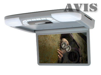 Автомобильный потолочный монитор 14,1" со встроенным DVD плеером AVIS AVS1420T (серый)
