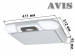 Автомобильный потолочный монитор 14,1" со встроенным DVD плеером AVIS AVS1420T (серый)
