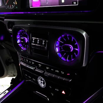 Дефлекторы воздуховодов c подсветкой Mercedes-Benz G-klasse W464 от 2018 г.в. Ambient Light 64 цвета Carsys CVS-8176-G-D