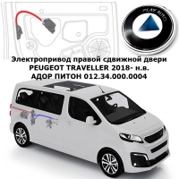 Электропривод правой сдвижной двери PEUGEOT TRAVELLER 2018- н.в. АДОР ПИТОН 012.34.000.0004