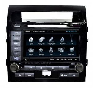 Штатное головное устройство MyDean 7195 для автомобилей Toyota LC 200 (2012-)