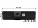 CMOS штатная камера заднего вида AVIS AVS312CPR (#080) для SUBARU LEGACY
